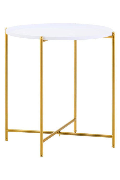 Trosa White Top Side Table