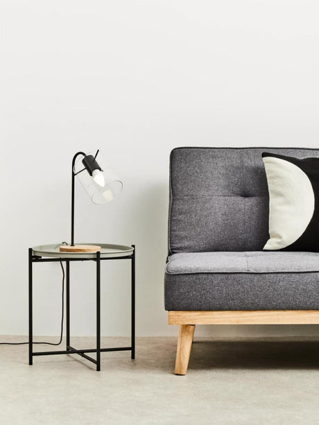 Trosa Side Table with Round Grey Top