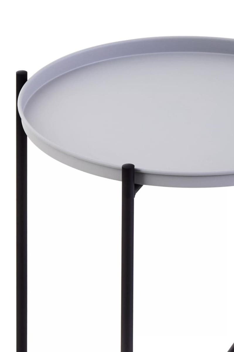 Trosa Side Table with Round Grey Top