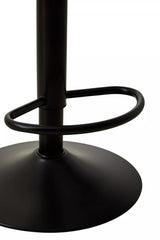 Acrylic and Black Metal Bar Stool