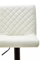 Baina High Back White Leather Effect Bar Chair