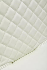 Baina High Back White Leather Effect Bar Chair