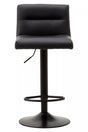 Baina Black Leather Effect Bar Stool