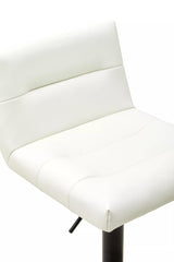 Baina White Leather Effect Bar Stool