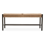 Bandar Natural Rope and Black Wood Large Bench