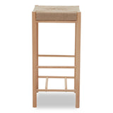 Bandar Natural Wood Bar Stool