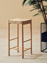 Bandar Natural Wood Bar Stool