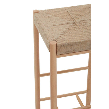 Bandar Natural Wood Bar Stool