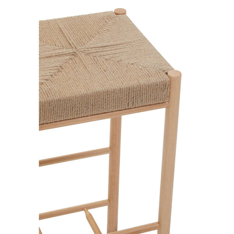 Bandar Natural Wood Bar Stool