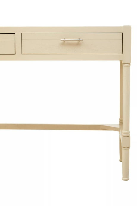 Heritage Two Drawer Antique Pearl Desk