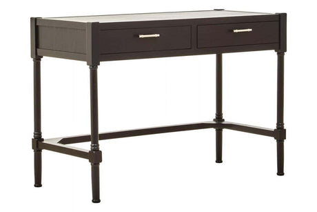 Heritage Two Drawer Black Finish Desk