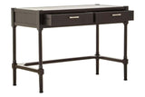 Heritage Two Drawer Black Finish Desk
