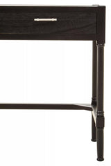 Heritage Two Drawer Black Finish Desk