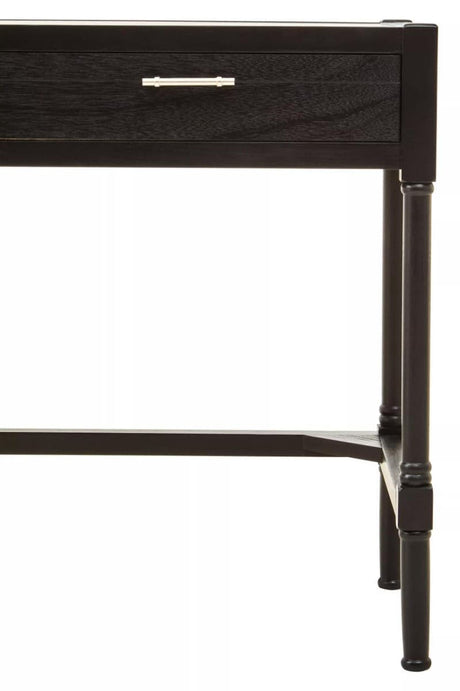 Heritage Two Drawer Black Finish Desk