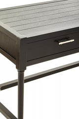 Heritage Two Drawer Black Finish Desk