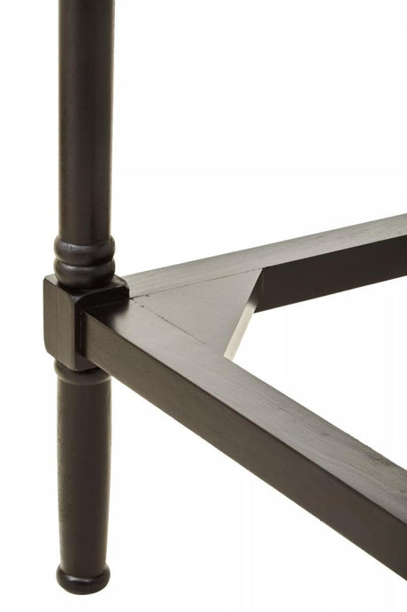 Heritage Two Drawer Black Finish Desk