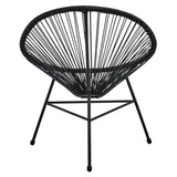 Miami Black Rattan 3 Piece Patio Set