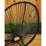 Miami Black Rattan 3 Piece Patio Set