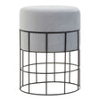 Hayes Velvet Cage Frame Stool