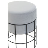 Hayes Velvet Cage Frame Stool