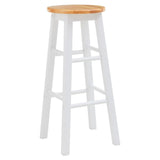 Chester Wood White and natural kitchen/bar Stool