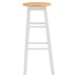 Chester Wood White and natural kitchen/bar Stool