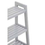 Chester Wood Four Tier Grey Shelf Unit