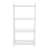 Chester Wood Four Tier White Shelf Unit