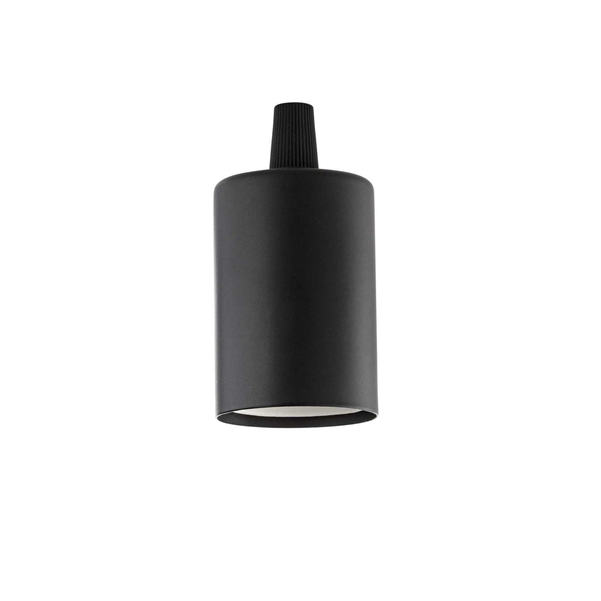 Sleek Black E27 Lamp Holder