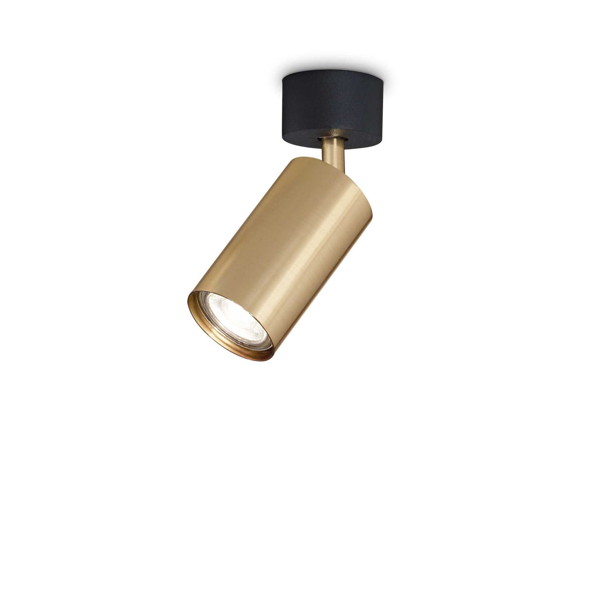 Gleaming Brass Pendant Light with Single Bulb