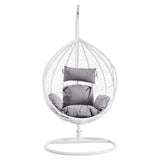 Goa Cut Out Sides White Hanging Chair