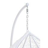 Goa Cut Out Sides White Hanging Chair