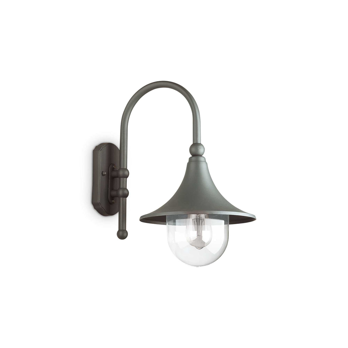 Sleek Anthracite CIMA Wall Light with Single Bulb