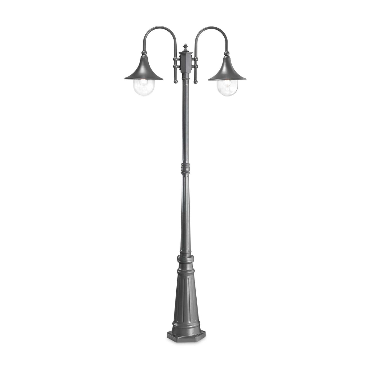Dual Light CIMA Lamp Post in Sleek Anthracite Finish