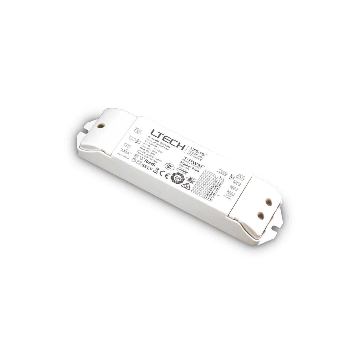 54W 750mA LED Driver with 1-10V/PUSH Dimming
