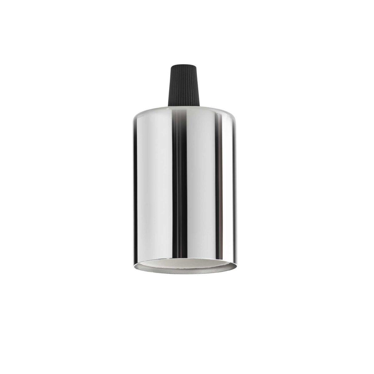 Sleek Chrome E27 Lamp Holder