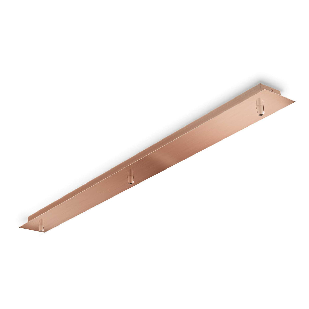 Sleek Trio-Light Copper Pendant Fixture