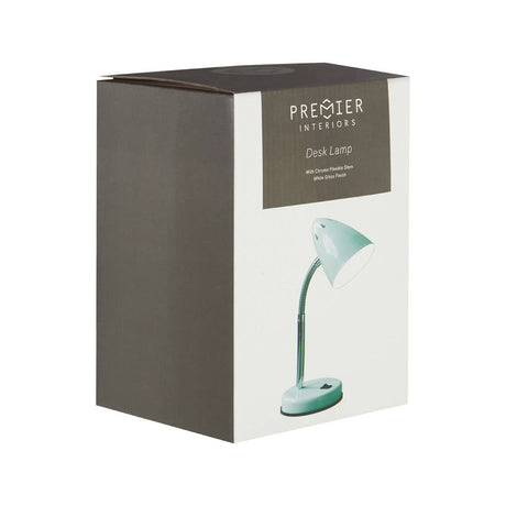 White Gloss Desk Lamp