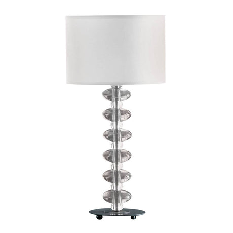 Bobble White Fabric Shade Lamp