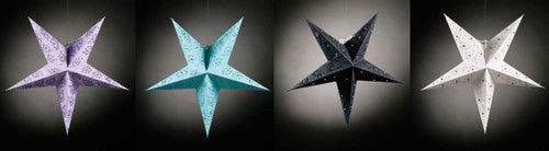 4 Assorted Paper Stars Shades