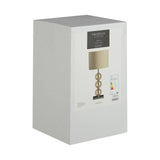 Mistro Cream Suede Effect Shade Table Lamp