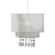 Riband Silver Voile Pendant Shade