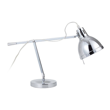 Hot Pink Shade Chrome Table Lamp
