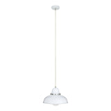 Jasper White And Chrome Pendant Light