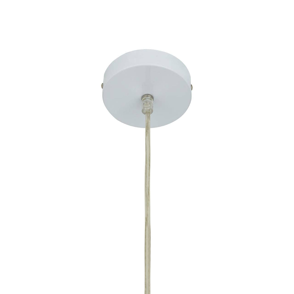 Jasper White And Chrome Pendant Light