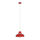 Jasper Red And Chrome Pendant Light