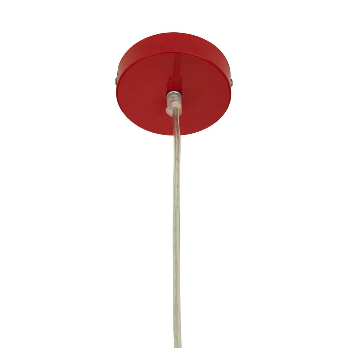 Jasper Red And Chrome Pendant Light