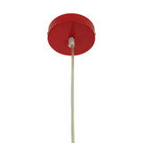 Jasper Red And Chrome Pendant Light