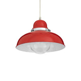 Jasper Red And Chrome Pendant Light