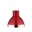 Red And Chrome Pendant Light